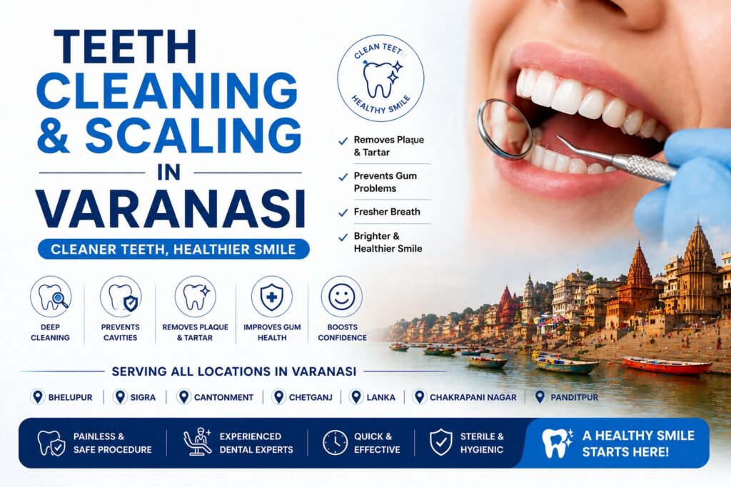 Teeth Cleaning & Scaling in Varanasi – All Locations | Cherian Clinic
