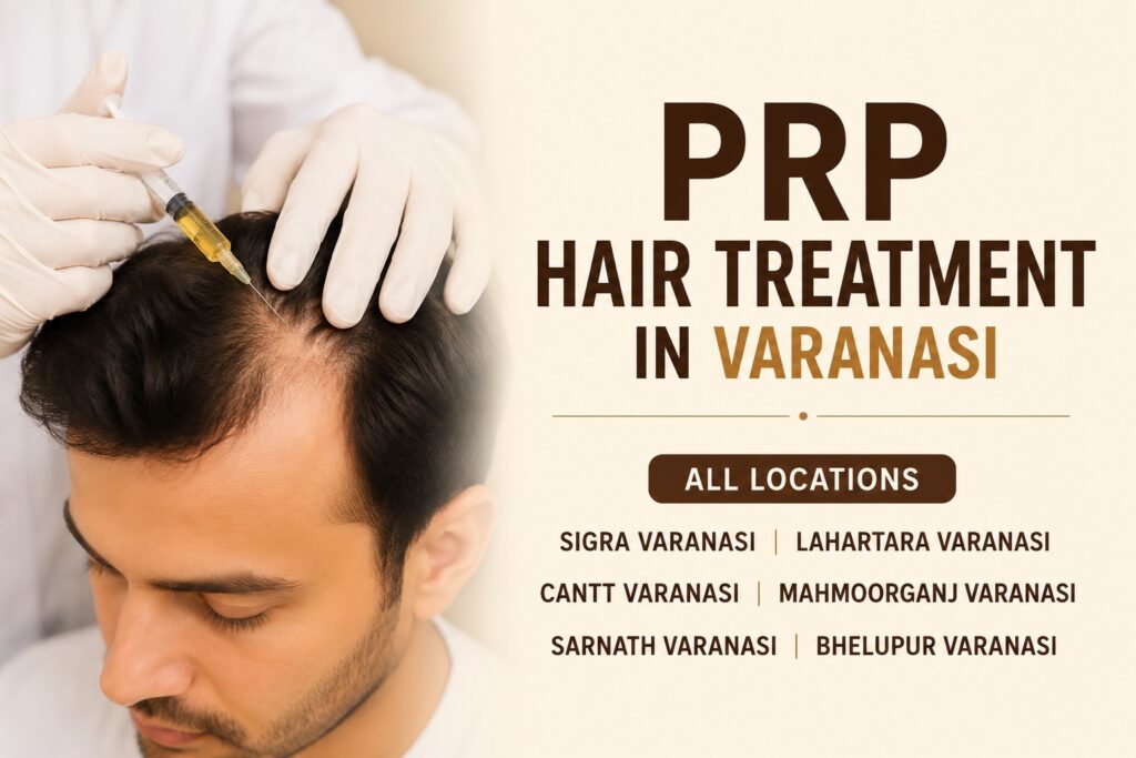 This detailed guide explains everything you need to know about PRP hair treatment in Varanasi, including how it works, benefits, procedure steps, suitability, recovery, cost factors, and frequently asked questions.