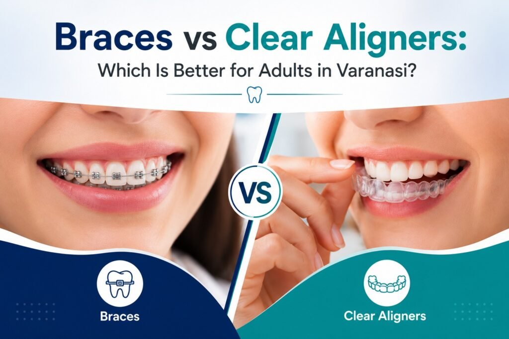 Braces vs Clear Aligners: Which Is Better for Adults in Varanasi?
