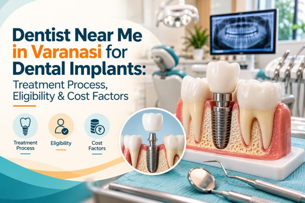 Dentist Near Me in Varanasi for Dental Implants: Treatment Process, Eligibility & Cost Factors